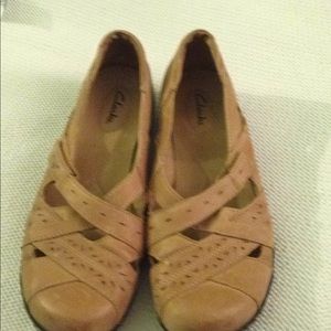 Clarkes leather shoes